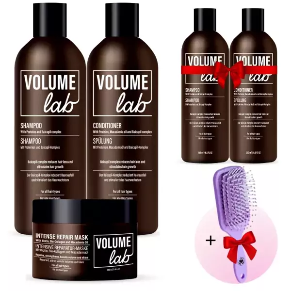 Volume Lab-Set für intensiven Haaraufbau und Haarwachstum +  Ein Set gratis