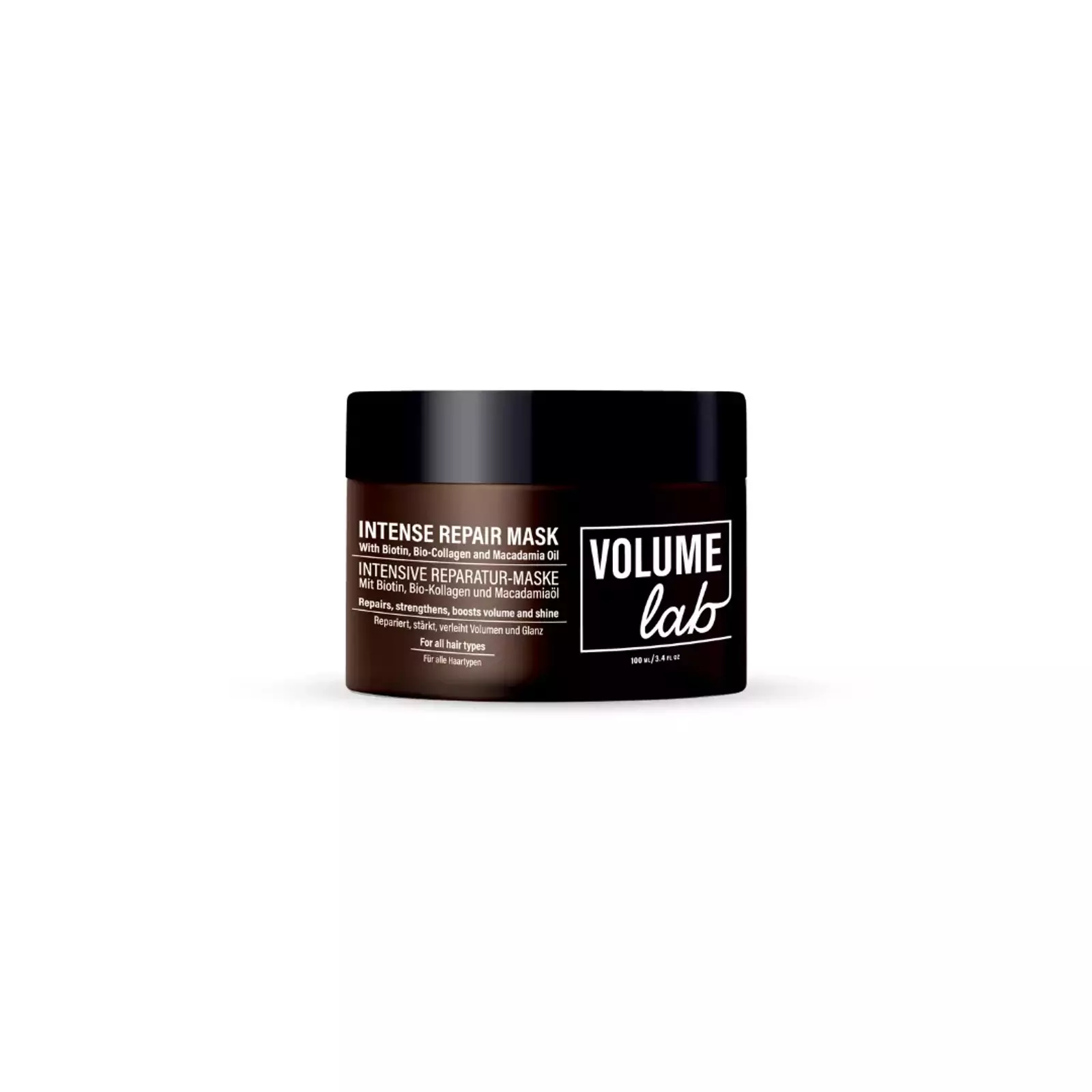 Volume Lab Haarmaske repariert geschädigtes Haar Volume Lab Haarmaske repariert geschädigtes Haar